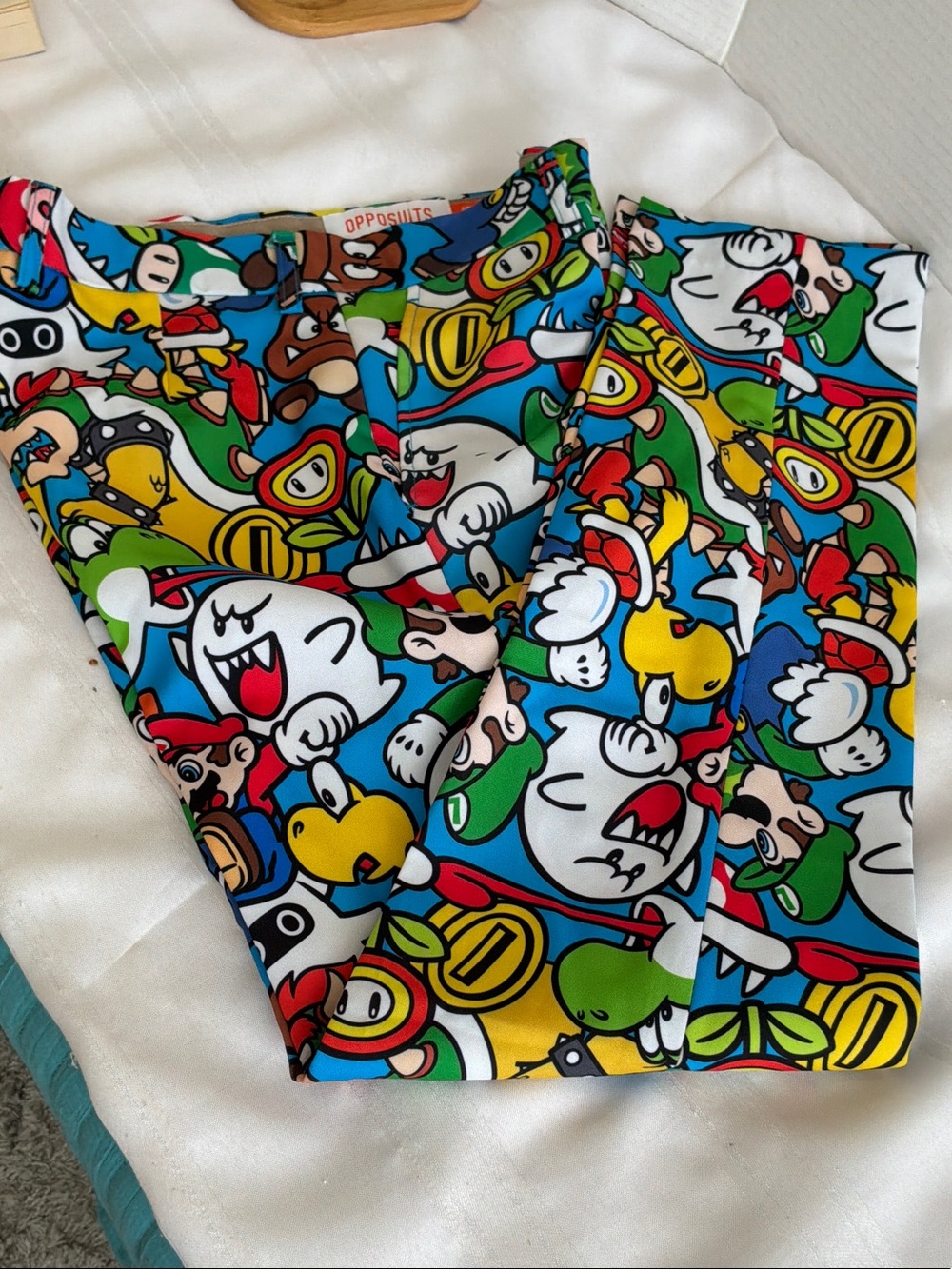 Opposuits Kids Super Mario Multicolor suit pants size 14